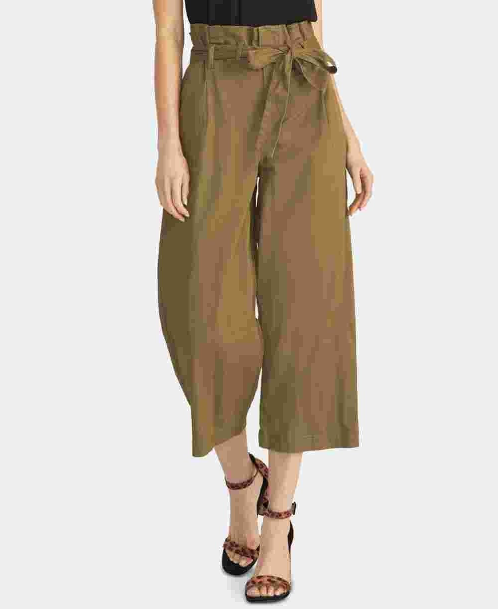 Rachel Roy Women's Paperbag Pants Green Size 10