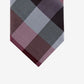 Ryan Seacrest Distinction Men's Weho Check Slim Silk Tie  Dark Red Size Regular