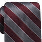 Ryan Seacrest Distinction Men's Andros Stripe Silk Tie Pink Size Regular