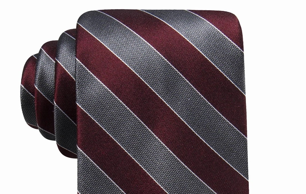 Ryan Seacrest Distinction Men's Andros Stripe Silk Tie Pink Size Regular