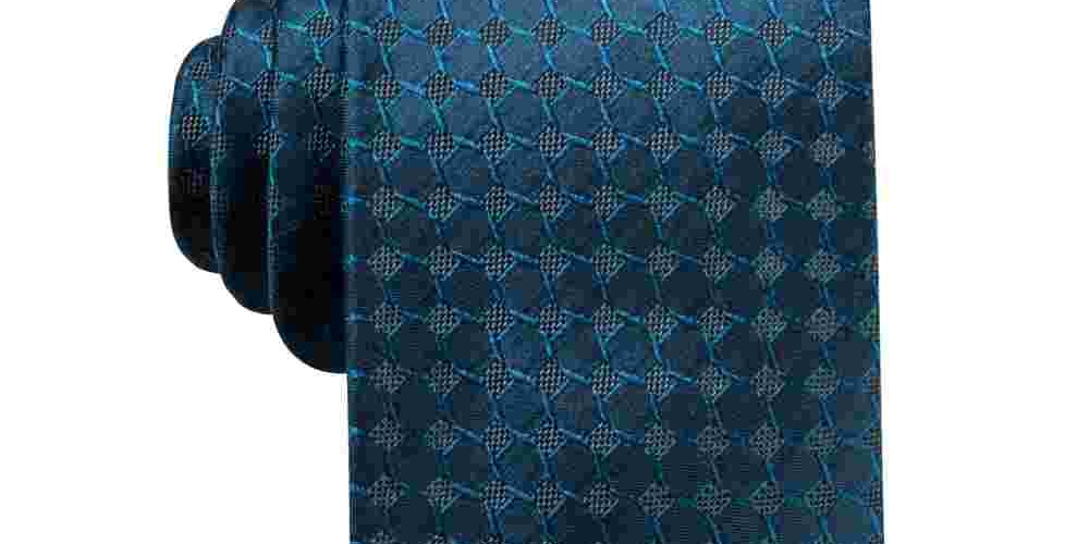 Ryan Seacrest Distinction Men's Boysen Silk Business Neck Tie Turq Aqua One Size