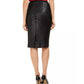 Calvin Klein Women's Sequined Pencil Skirt Black Size 10