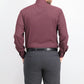 Society of Threads Men's Slim-Fit Performance Stretch Diamond Dress Shirt Red Size Large