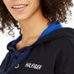 Tommy Hilfiger Women's Sport Lace-Up Hoodie Black Size X-Small