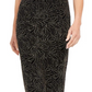 Connected Women's Cap-Sleeve Embellished Dress Black Size 10