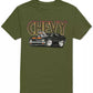 H3 Men's Chevy Graphic T-Shirt Green Size Medium