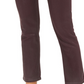Vigoss Women's Jeans Burgundy Coated Straight-Leg Jeans Dark Pink Size 29