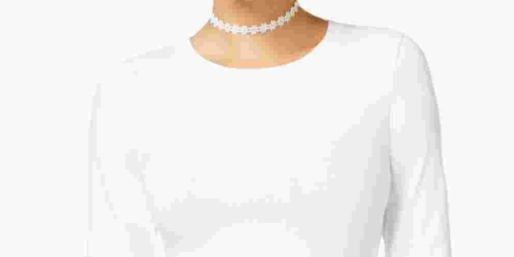 Aveto Juniors' Long Sleeve T-Shirt White Size Large