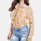 Guess Women's Madyson Printed Long-Sleeve Shirt Pink Size Medium