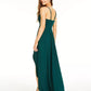 Speechless Juniors' Scalloped-Neck High-Low Dress Bright Green Size 5