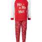 Family Pajamas Matching Kids Ornament Print Set Red Size 6-7