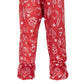 Family Pajamas Matching Baby Ornament Print Red Size 18 Months