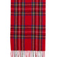 Steve Madden Women's Classic Plaid Muffler Scarf Red Size Regular