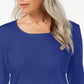 Karen Scott Women's Scoop-Neck Top Blue Size Large