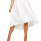 Quiz Women's Dip-Hem Skirt White Size 2