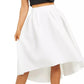 Quiz Women's Dip-Hem Skirt White Size 2