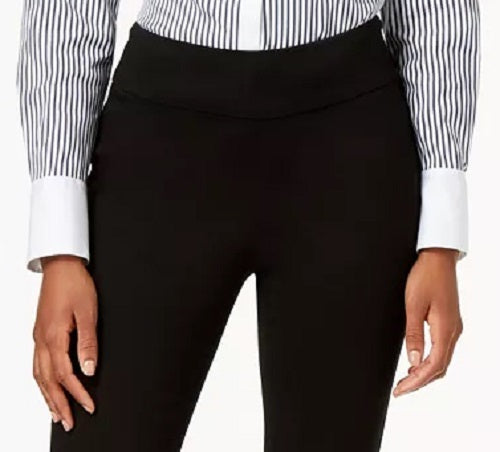 Charter Club Women's Pull-On Slim-Leg Jeans Black Size 10 Petite
