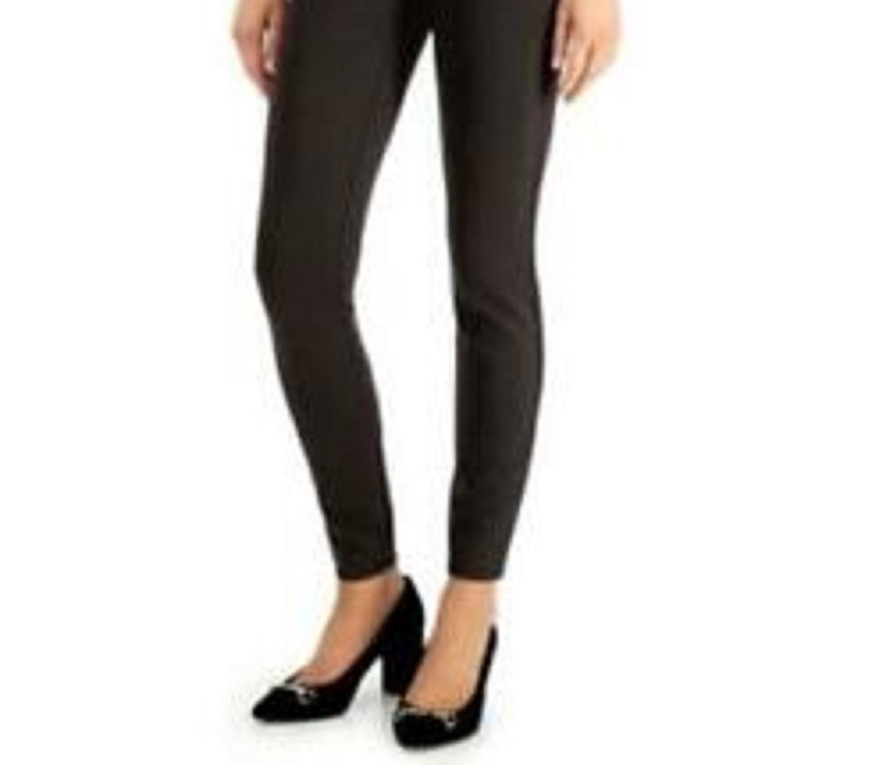INC International Concepts Women's Wide-Waistband Skinny Pants Green Size 2