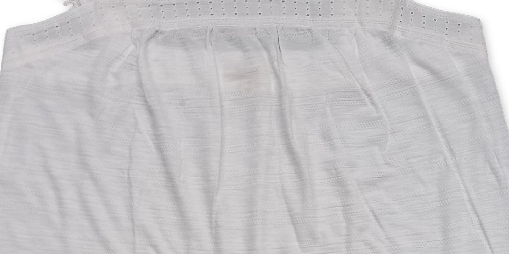 Style & Co Women's Embroidered Flutter-Strap Tank Top White Size Medium