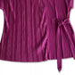 Alfani Women's Pleated Side-Tie Top Pink Size Small