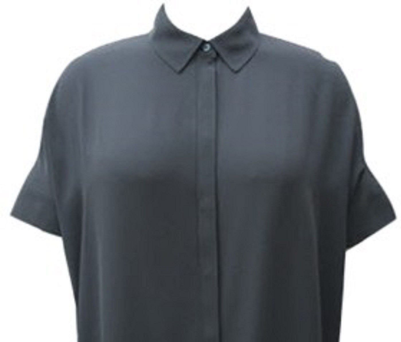 Alfani Women's Pleated-Back Shirt Black Size Small