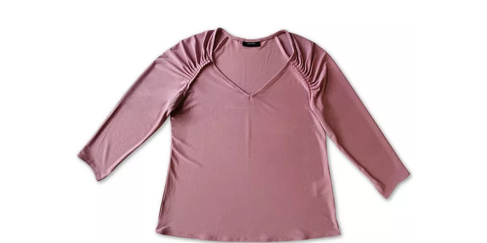Alfani Women's Ruched-Sleeve Top Pink Size Small