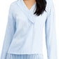 Alfani Women's Dot-Print Surplice Blouse White Size Small