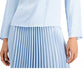 Alfani Women's Dot-Print Surplice Blouse White Size Small
