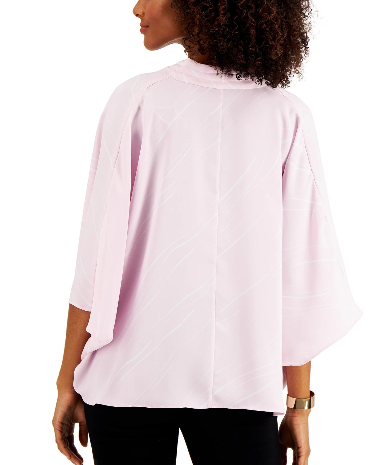 Alfani Women's Wrap-Front Top Purple Size Small