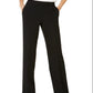Kasper Women's Tab Waist Modern Dress Pants Black Size 10