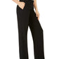 Kasper Women's Tab Waist Modern Dress Pants Black Size 10