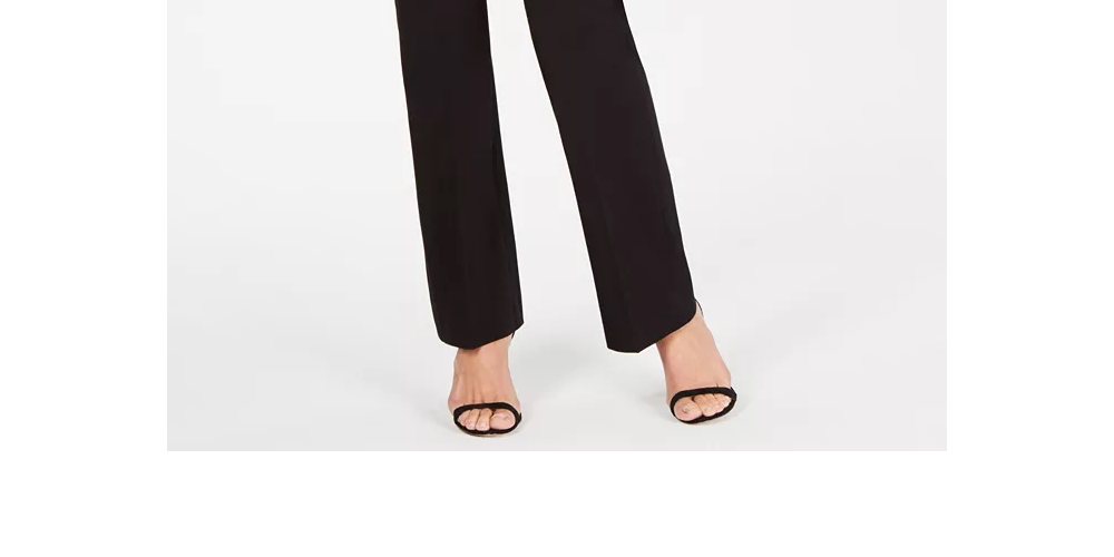 Anne Klein Women's Modern Dress Pants Black Size 8
