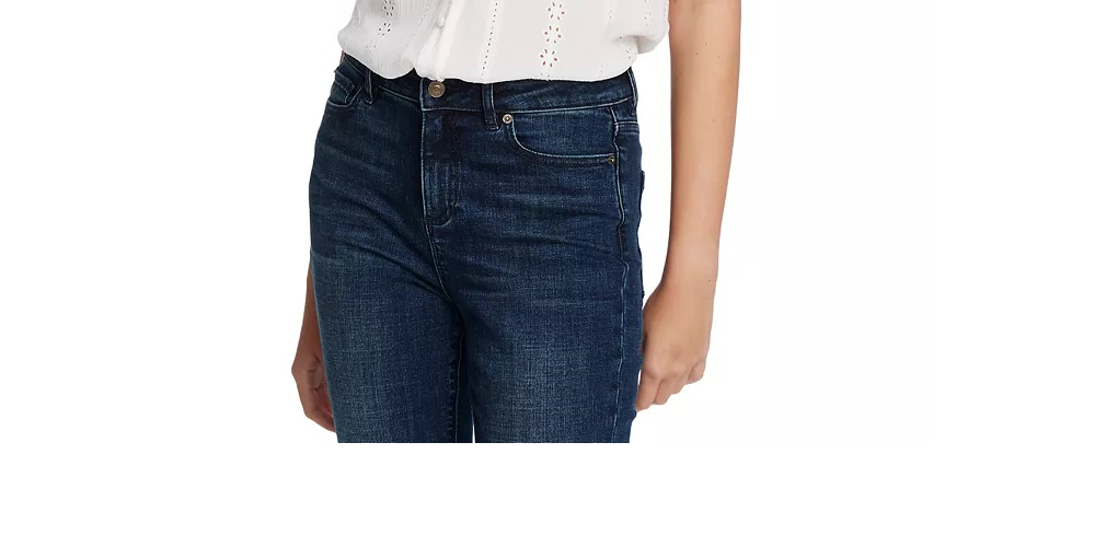 1.STATE Women's Eyelet Puff-Sleeve Crinkle Top White