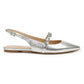 Jewel Badgley Mischka Women's Bambi Flats Silver Size 8.5M