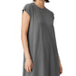Eileen Fisher Women's Crewneck Boxy Dress Gray Size Medium