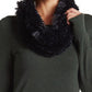 Steve Madden Women's Faux-Fur Infinity Scarf Black Size Regular