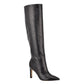 Nine West Women's Maxim Tall Stiletto Boots Black Croco Leather Size 7 M