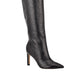 Nine West Women's Maxim Tall Stiletto Boots Black Croco Leather Size 7 M