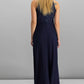 Nightway Women's Lace Halter Gown Navy Size 10