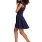 City Studios Junior's Lace Top Dress Blue Size 3