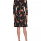 Tommy Hilfiger Women's Miranda Floral Dress Charcoal Size 6