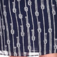 Michael Kors Women's Sailor Striped Dress Blue Size X-Large
