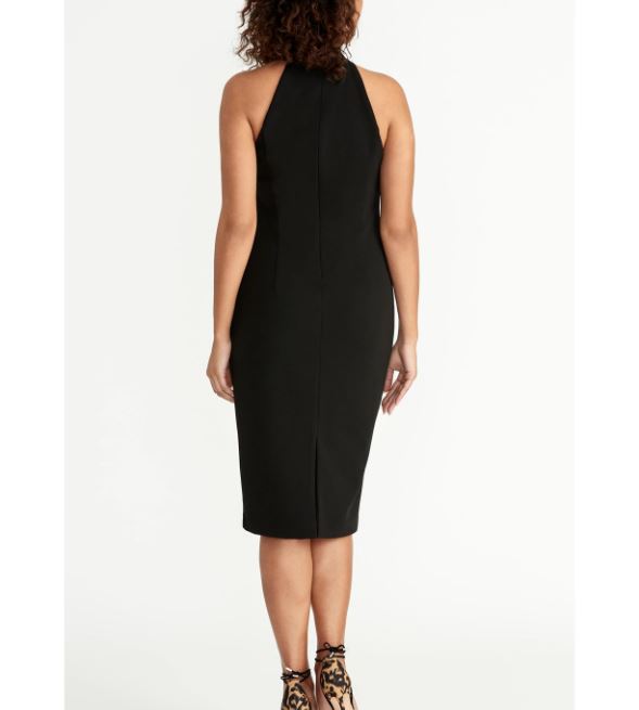 Rachel Roy Women's Halter Sheath Dress Black Size X-Large