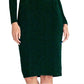 Rachel Roy Women's Simone Crisscross Halter Sheath Dress Green Size Medium