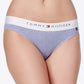 Tommy Hilfiger Women's Cotton Lounge Logo Bikini R14T Grey Size Small