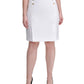 Calvin Klein Women's Size Side Button Pencil Skirt White Size 22W