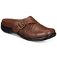Easy Street Women's Hart Comfort Mules Brown Size 6 M