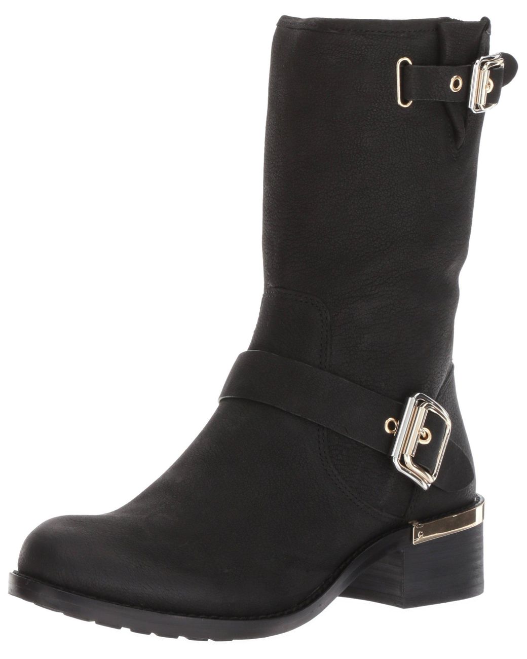 Vince Camuto Women's Windy Moto Boots Shoes Black Size 6.5 M