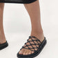 St. Agni Macrame Gio Slide - Black