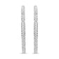 18K White Gold 2.00 Cttw Round-Cut Diamond Inner-Outer Hoop Earrings (F-G Color, VS1-VS2 Clarity)